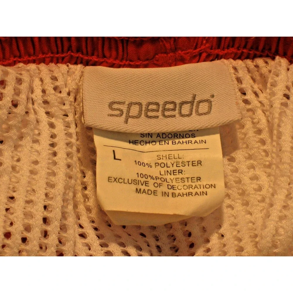 Mens Speedo Orange/Yellow Poly Aloha Swim Board Shorts sz Lg-9